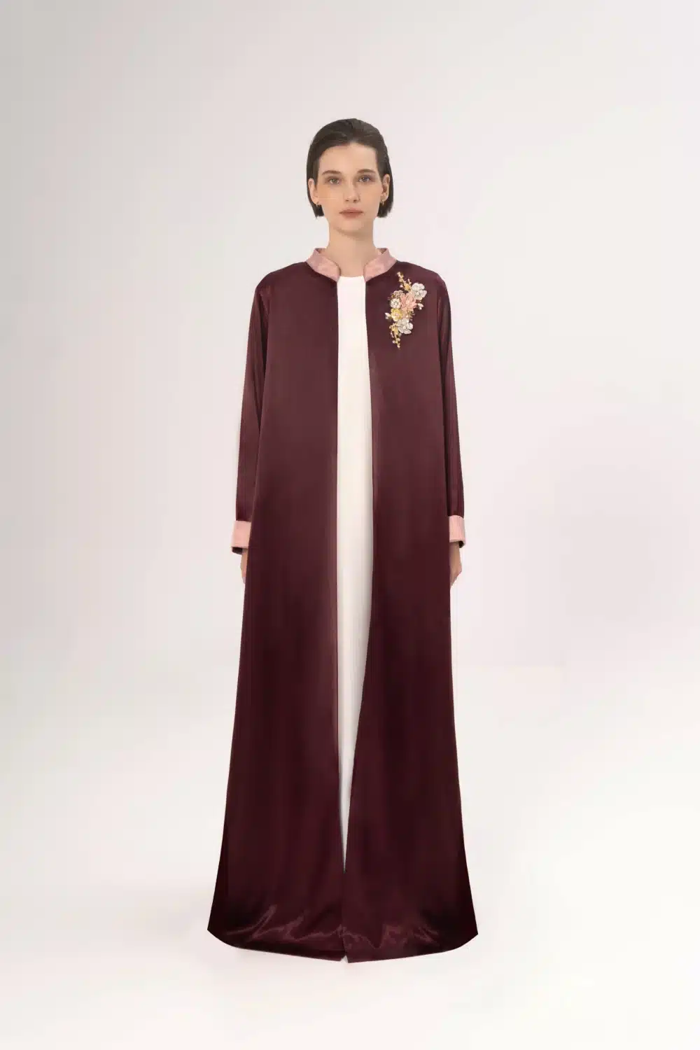 Fiza Coat In Burgundy