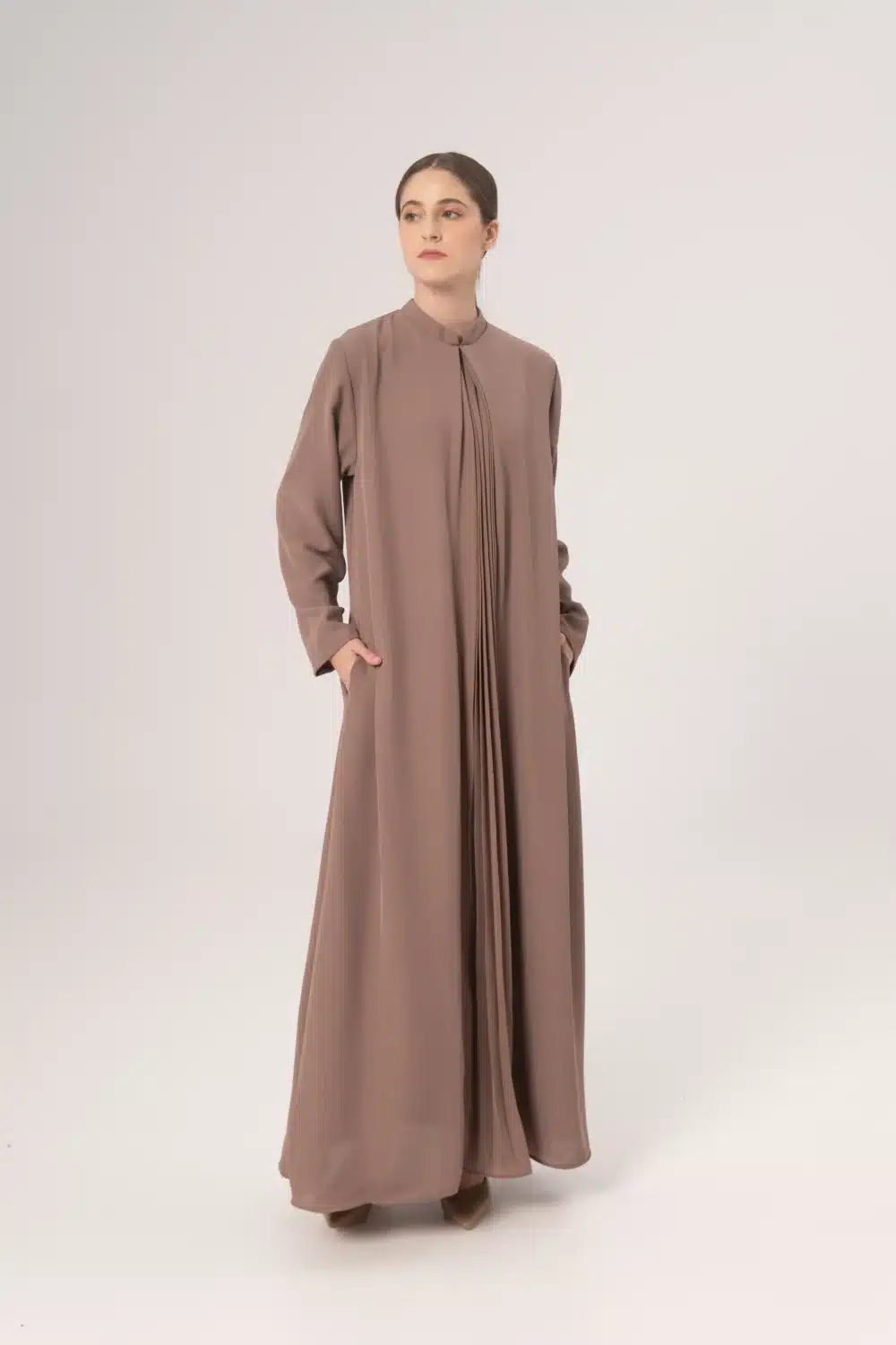 Maysoon Kaftan In Light Taupe