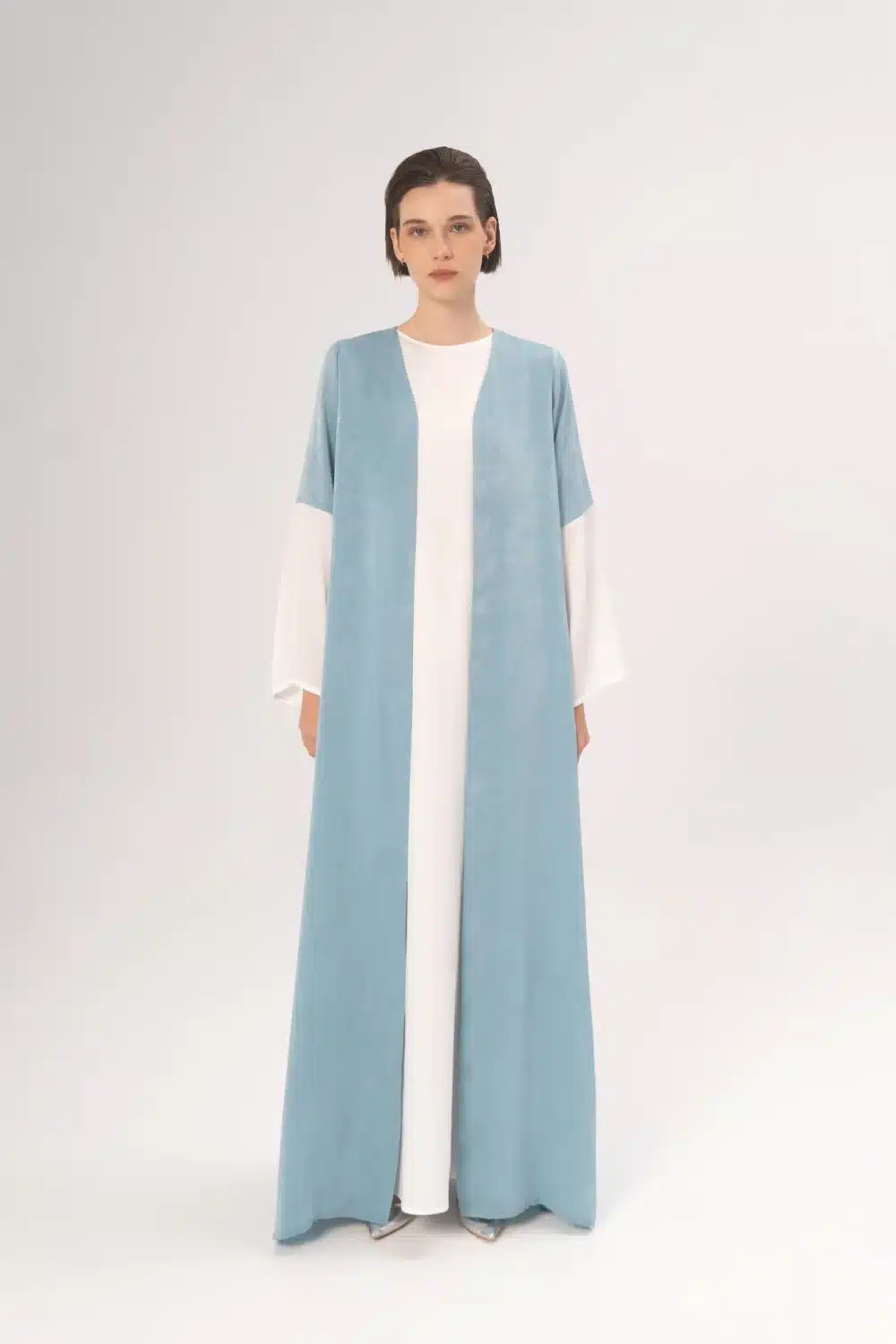 Jana Open Abaya In Light Blue