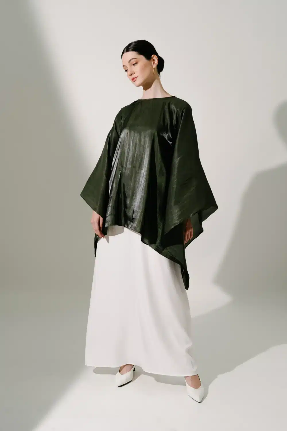 SHAIMA KAFTAN in Army Green