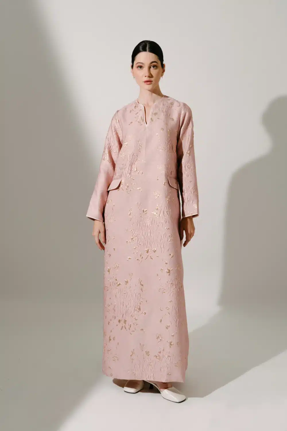 ASMA KAFTAN in Golden Pink