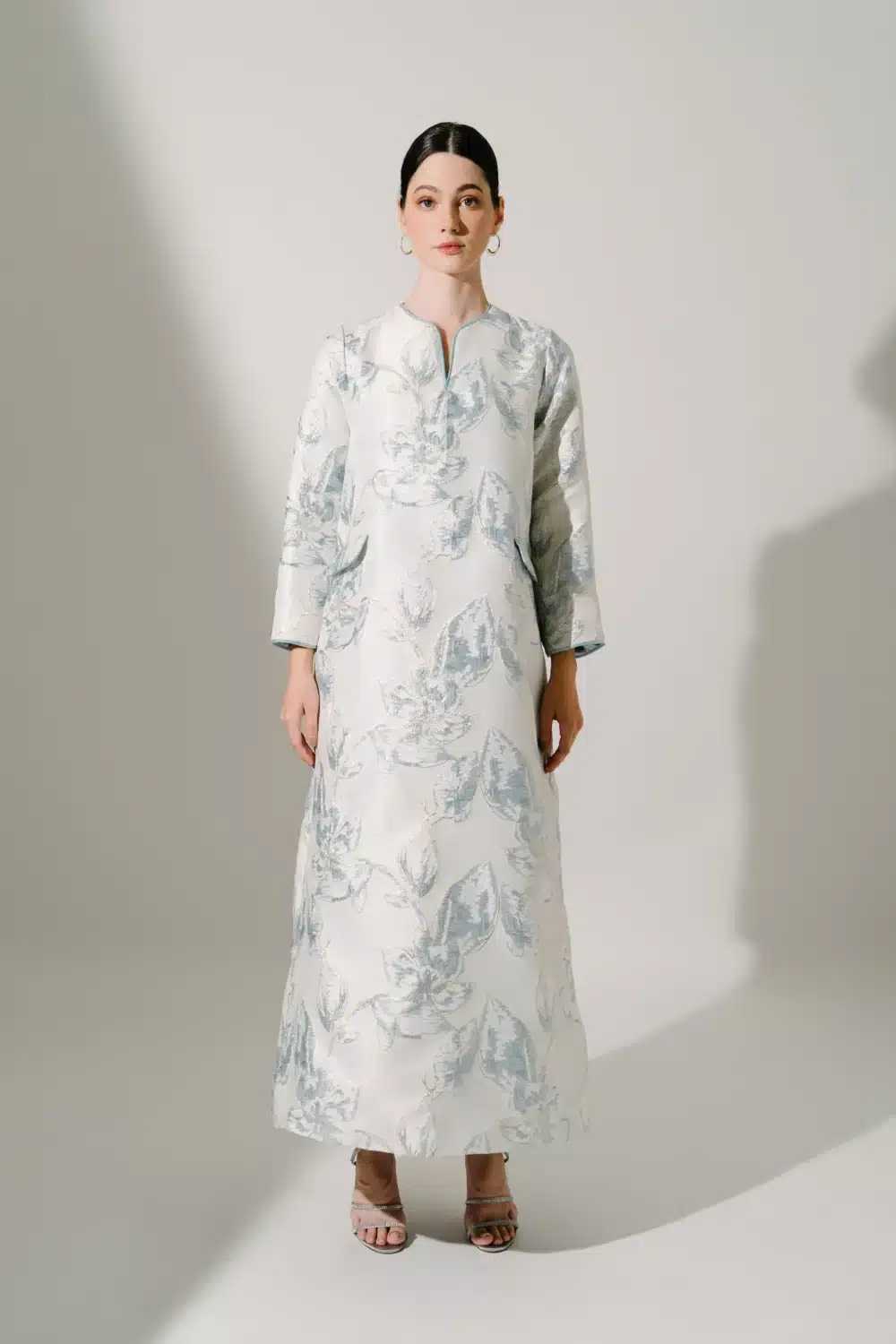ASMA KAFTAN in Blue Gardenia