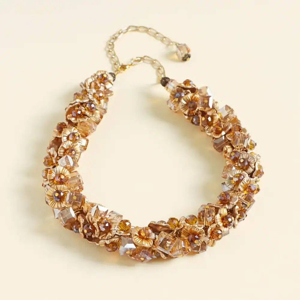 Whispers of Edlewise Necklace Crystal Brown