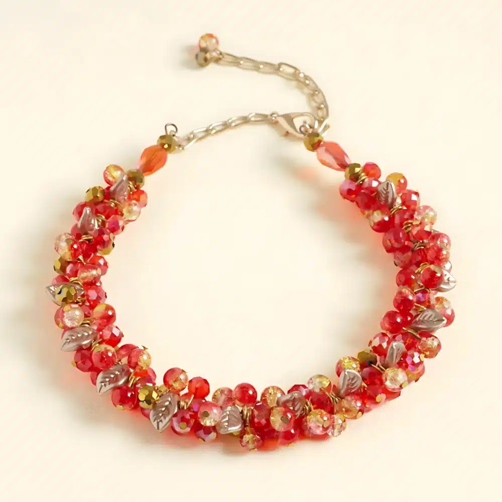 Demure Moonlight Mystique Necklace Red Crystal