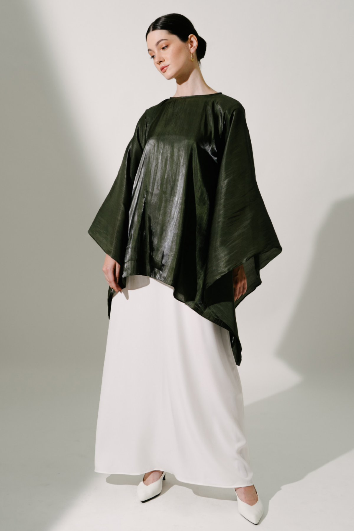 SHAIMA KAFTAN in Army Green