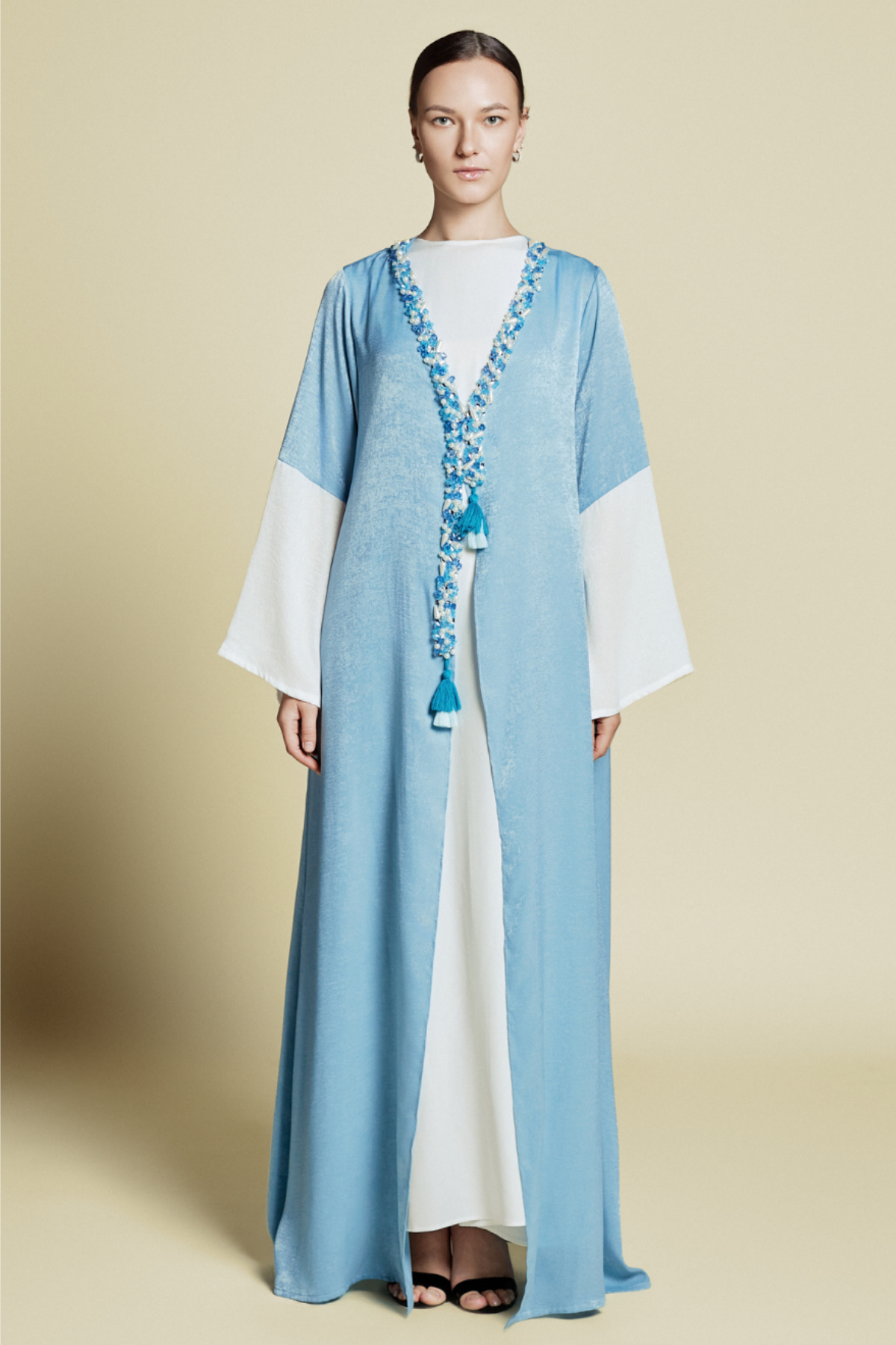 Jana Prive’ Coat Dress in Baby Blue