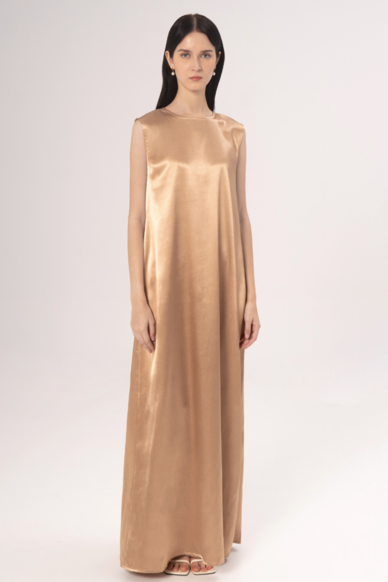 Demure studio | khawla inner dress gold