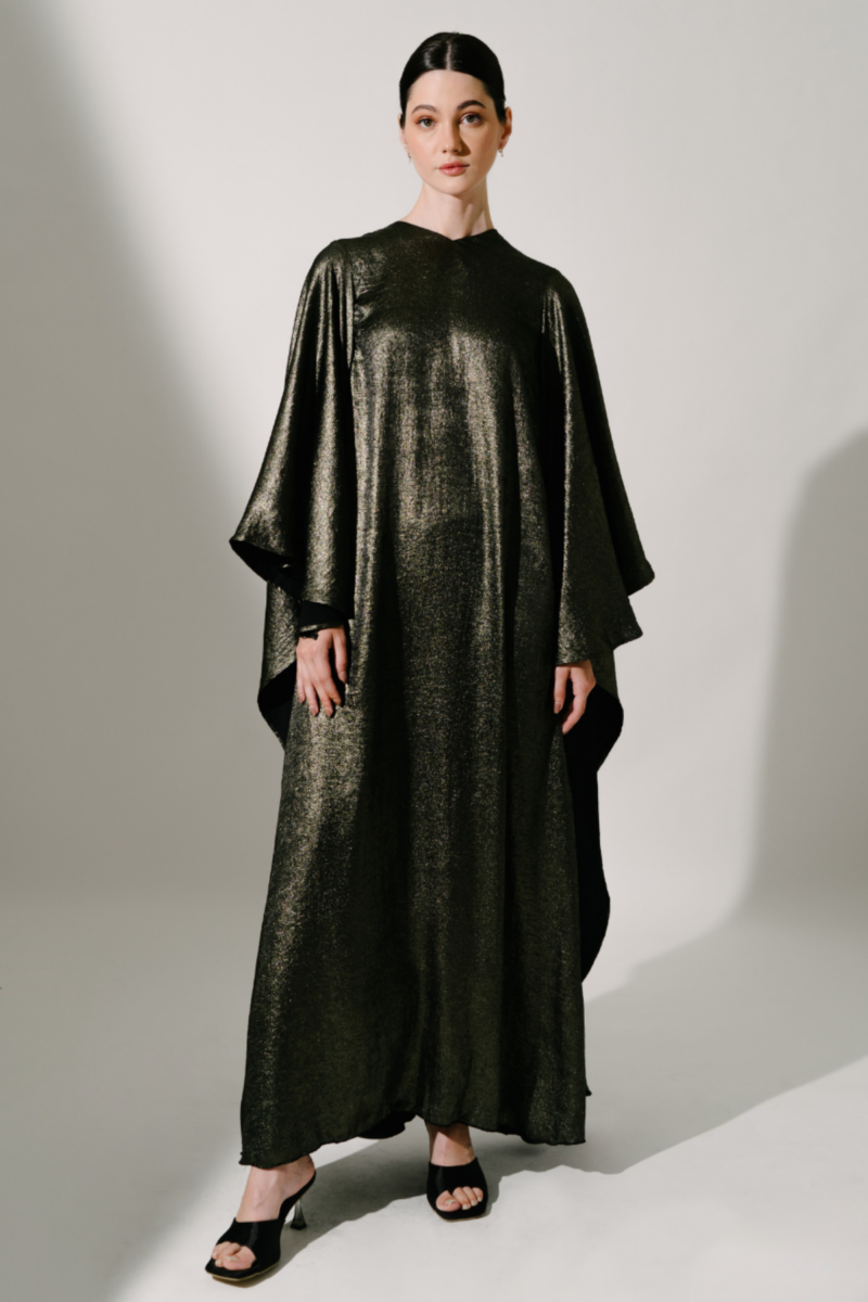 Demure studio | Sara kafftan shimer black